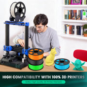 SUNLU Premium PLA+ Filament 1.75mm, Enhanced Durability and High Strength | PLA Plus 3D Printer Filament for 3D FDM Printers, 1kg Spool, pla+ Black