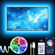 GIPOYENT TV Light Strip, 5M TV Backlight, for 45-75 Inch TV, Music Sync LED TV Light with Bluetooth Function - RGB Color Changing Light Strip for Home Theater (16.4ft)