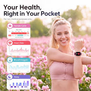 Smart Watch for Women, Bluetooth Answer/Make Calls, 1.83"HD Screen, 2 Bands | IP67 Waterproof Fitness Tracker, Heart Rate/Sleep Monitor, DIY Dial, Multi-Sport Modes Pedometer, Smartwatch for iOS/Android