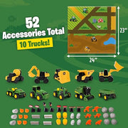 John Deere Mini Movers Advent Calendar | Kids 2026 Christmas, 24 Days of Surprises, Toy Car Playset, Holiday Gifts for Toddler, Back to School, Potty Training Rewards