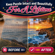 Clear Jigsaw Puzzle Glue with Applicators, Quick-Dry, 200mL | Glue for Puzzles to Frame, Non-Toxic, Non-Yellowing, Covers Up to 5,000 Pieces, Easily Preserves Finished Puzzles