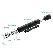 OLIGHT I3T EOS Small EDC Flashlight Handheld LED Light (Black) | 180LM,Slim Mini Handheld Light,60M Throw,IPX8 Waterproof,Lightweight,Portable,Two-Way Pocket Clip,AAA Battery