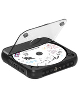 ENVYCLOUD CD Player Portable with Dual Stereo Speakers, Rechargeable Portable CD Player with Bluetooth for Home with Headphones,Black