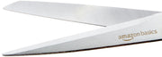 Amazon Basics All-Purpose Office Scissors, Stainless Steel, Soft Grip, Pack of 3, Multicolor