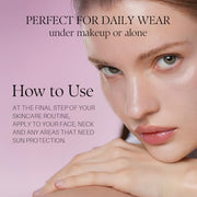 d'alba Piedmont Waterfull Tone-Up Sunscreen Serum (1.69 fl oz), SPF 50+ | BROAD SPECTRUM SPF 50 +, Makeup Base, Foundation-Free, Even Skint Tone, Korean Sunscreen for Face, All Skin Tones