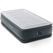 Intex Dura-Beam Deluxe 18" Twin Size Air Mattress with Built-in Pump | 64411ED - Comfort-Plush Portable Inflatable Bed for Camping, Travel & Guests