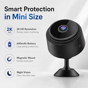 ELEFOCUS Hidden Camera，Mini Camera，2K Spy Camera Wireless for Home Security，Small Indoor Nanny Cam with Night Vision & Motion Detection，WiFi Cameras for Pet/Baby, Camaras Espias Ocultas