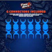 Time2Race Monster Truck Train Connectors, 6-Pack - Universal Hook-On Axle Design Compatible with Hot Wheels and Monster Jam 1:64 Scale Trucks