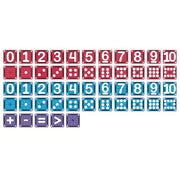MAGNA-TILES microMAGS Learn Numbers 56-Piece Magnetic Construction Set, The Original Magnetic Building Brand