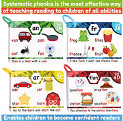 THE BAMBINO TREE Phonics Flash Cards | Learn to Read in 20 Phonic Stages - Education for Kids Ages 4-8 Kindergarten 1st 2nd Grade