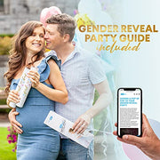 PrimePure Gender Reveal Confetti Cannon, Biodegradable Pink Powder, 2 Pack | Biodegradable Powder Cannon Smoke Bombs, Ideal for Outdoor or Indoor Baby Girl Gender Reveal Party & It's a Girl Baby Shower