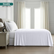 Utopia Bedding - Flat Sheet Double - Easy Care Soft Brushed Polyester - Microfiber Fabric - Wrinkle, Shrinkage, and Fade Resistant - White