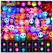 Halloween Party Favors 65PCS Non Candy Trick or Treats Halloween Toys | Halloween Rings for Kids & Adults, Bulk Halloween Party Favors & party supplies, Goodie Bag Stuffers, Trick or Treat Toys
