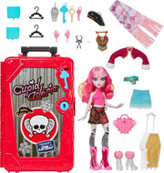 Monster High Skulltimate Secrets Cupid Asteria Doll Set | Destination: Cabin Slay-cation Unboxing Set with Suitcase and 19+ Surprises like Clothes and Fashion Accessories