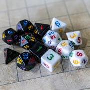 1985 Games Mystery Dice Set, DND Dice, Guaranteed No Duplicates, 1 Pack | Mystery D&D Dice, Wide Range of Pattern, Gaming Dice, Suitable for Role Playing, Table Games, 7 Polyhedral DND Dice Set