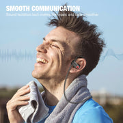 Boean Bluetooth Headphones, Wireless Headphones with AI Music Generation | 16 Hours Playtime Wireless Earbuds with Bluetooth 5.3 HD Stereo Sound, IPX7 Waterproof Running Headphones for Workout Sports