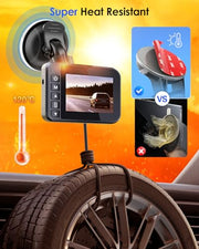 volport Sticky Adhesive Pad Replacement for Dash Cam Suction Cup Mount, 4pcs 2.2" 3M VHB Round Heat Resistant Double Sided Mounting Sticker Tape for Dashcam Car Dashboard Windshield Camera GPS Holder
