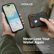 Nomad Tracking Card Pro Black, Premium Wallet Tracker with Apple Find My, 16-Month Battery Life, IPX7 Waterproof, Polycarbonate and Aluminum Design, TSA Approved, Wireless Rechargeable, iOS Only
