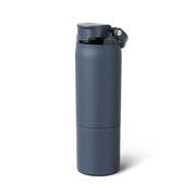 BrüMate Rise 25oz Water Bottle With 100% Leakproof Covered Silicone Straw | Insulated Stainless Steel Water Bottle | Cup-Holder Friendly | Fast Flow | Soft Sip Spout | BPA-Free (Nightfall Blue)