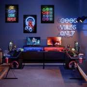 KiKiHong 3 Pcs Gaming Poster Framed,Gaming Room Decor Wall Art 20 x 30 cm | Gaming Wall Art for Bedroom for Boys Perfect for Teen Boys Room Playroom Bedroom Decor