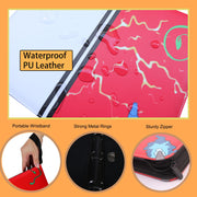 Fweel 4-Pocket Trading Card Binder with Zipper, 400 Card Holder Album, PU Leather Card Collection Book, Fits Standard Size Trading Cards, Sports Cards & Game Cards