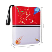 Fweel 4-Pocket Trading Card Binder with Zipper, 400 Card Holder Album, PU Leather Card Collection Book, Fits Standard Size Trading Cards, Sports Cards & Game Cards