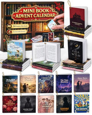 Mini Book Advent Calendar 2026 for Book Lovers, 24 Christmas Ornaments | 24 Readable, Decorative, Collectible Mini Books, Classic World Literature Surprises Christmas Countdown for Adults, Teens