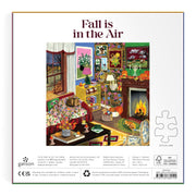 Galison Fall is in the Air Puzzle – 500 Piece Autumn Jigsaw Puzzle with Cozy Fall Living Room Imagery
