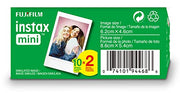 FUJIFILM Instax Mini Instant Film Twin Pack (White), 20 Photos | The instax film ensures sharp