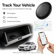 RGIMF GPS Tracker for Vehicles No Subscription, iOS & Android Dual System | Precise Location Car Tracker Tag, IP66 Bluetooth Tracker Device for Key, Luggage, Wallet, Kid and Pet (2-Pack)