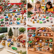 JOICEE 2026 Christmas Advent Calendar with Mini 3D Printed Animals Toys | 24 Days Mini 3D Printed Animal Figurines with Big Eyes Flexible Fidget Toys for Kids Boys Girls Xmas Party Favors Gifts