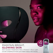 Shark CryoGlow LED Face Mask, Red Light Therapy, Under-Eye Cooling, FW312PL | Red, Blue & Deep Infrared Light, Skincare Device for Fine Lines & Acne, Clinically Tested & FDA-Cleared, 4 Modes, Lilac