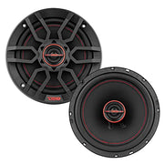 DS18 GEN-X6.5 Coaxial Speaker - 6.5", 3-Way, 165W Max, 50W RMS, Black Paper Cone, Two Mylar Dome Tweeters, 4 Ohms - Clarity Unparalled by Other Speakers in Their Class (2 Speakers)