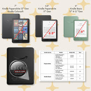 Lash Next Door Midnight Scales Kindle 12th Gen & Colorsoft Case with Strap | Built-In Stand, Hand Strap, Smart Magnetic Closure, Protective Cover Compatible with Kindle Paperwhite 12th Gen and Colorsoft