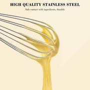 NileHome Stainless Steel Whisk Set 25.4cm Hand Blender Kitchen Whisk Balloon Whisk Kitchen Wisk Wire Whisks for Cooking, Whisking, Blending, Beating, Stirring- 1 Pack