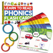 THE BAMBINO TREE Phonics Flash Cards | Learn to Read in 20 Phonic Stages - Education for Kids Ages 4-8 Kindergarten 1st 2nd Grade