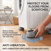 🏠 Anti-Vibration Washing Machine Stabilizer Pads (4-Pack)