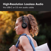 Beats Solo 4 - Wireless On-Ear Bluetooth Headphones, Up to 50-Hour Battery Life, Ultra-Lightweight Comfort, Powerful and Balanced Sound, Apple & Android Compatible - Matte Black