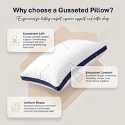 Utopia Bedding Pillows 2 Pack, Queen Bed Pillows, Brushed Fabric, Navy | 45x66 cm Queen Bed Pillows Soft Brushed Fabric Plush Hollow Fiber Filling Breathable Construction Comfortable Sleep Support
