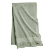 Lacoste Heritage 100% Supima Cotton Bath Towel 30" x 54", Aloe | Highly Absorbent & Quick Drying, Premium Super Soft, Bathroom Essential, Gift for All Occasions, Machine Washable