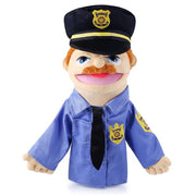 Role Play Hand Puppets Hand Plush Chef Doctor Fireman Pirate Detective Athlete Nurse Worker Hand Puppet Toys Puppets for Kids Storytelling Imaginative Pretend Play Teaching Preschool(Police)