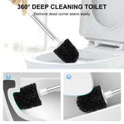 SetSail Toilet Bowl Brush and Holder Automatic Toilet Brushes for Bathroom with Holder Ventilated Toilet Cleaner Brush for Toilet Scrubber Cleaning