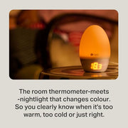 Tommee Tippee GroEgg2 Toddler Nightlight Colour-Changing Room Thermometer | LED Colour-Changing Display Shows Room Temperature at a Glance, Adjustable Brightness, Silicone Shell