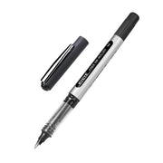 EYEYE Black Rollerball Pens 12 Pack, 0.7mm Medium Point Roller Ball Pen Quick Dry, Liquid Ink Pens Fine Point Smooth Writing Pens for Journaling, Note Taking, School, Office Supplies