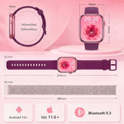 Smart Watch for Women, Bluetooth Answer/Make Calls, 1.83"HD Screen, 2 Bands | IP67 Waterproof Fitness Tracker, Heart Rate/Sleep Monitor, DIY Dial, Multi-Sport Modes Pedometer, Smartwatch for iOS/Android
