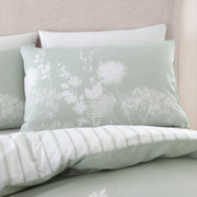 Catherine Lansfield Meadowsweet Floral Reversible King Duvet Cover Set with Pillowcases Green