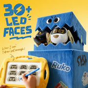 Ruko 18011 Smart Robot Dog, Interactive Puppy Pet with 30 LED Expressions | Programmable Robot Toy, 2.4GHz Remote & Gesture Control, Touch Sensor, with Realistic Barks, Birthday Gift for Kids Age 3+