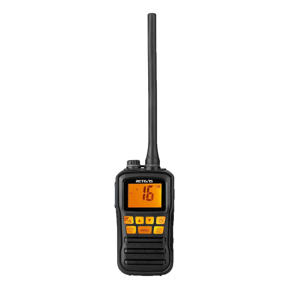 Retevis RM01 3W Marine Radio VHF IP67 Floating, Portable for Kayak (1 Pack) | Duck Hunting, NOAA Weather Alert, 88 International Channel, Vibration Drainage, Dual Color Screen, Tri-Watch, 5 AAA Batteries