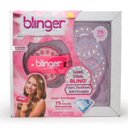 blinger® Diamond Starter Set | Pretty-n-Pink Gem Stamper + 75 Hair Gems | Bling In, Brush Out® | Gift for Girls & Parties | Bling Hair, Fashion, Anything!
