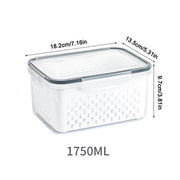 Food Storage Containers for Fridge with Removable Colander
